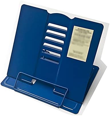 Adjustable Book Stand Holder for Kitchen and Office Blue
