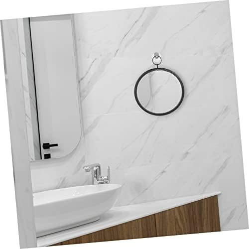 LIFKOME Black Round Wall Hanging Vanity Mirror