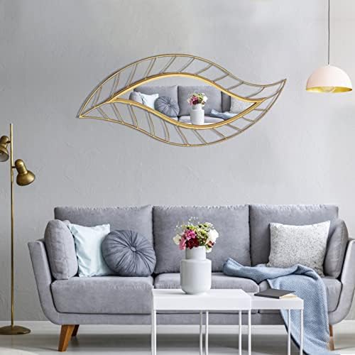 ironsmithn Decorative Wall Mirror 45x185 Gold Leaf Frame