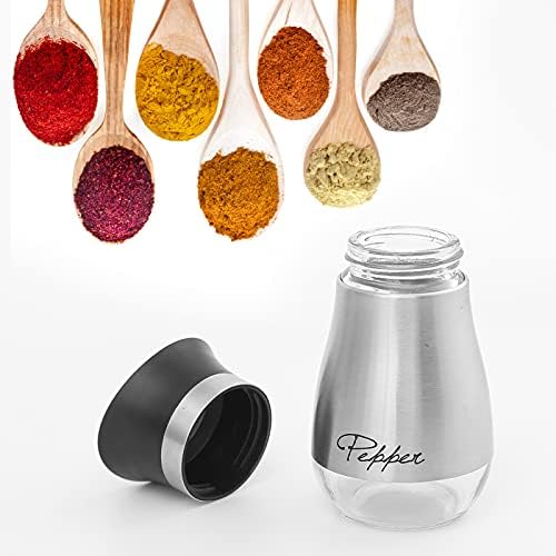 Lusanville 2 Pack Salt Pepper Shakers Set 1