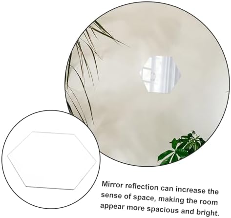 JECOMPRIS Hexagonal Acrylic Wall Mirror Decor
