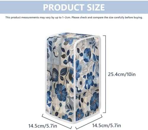 Blue Flower Can Opener Cover Dust Protector for Manual Can Opener