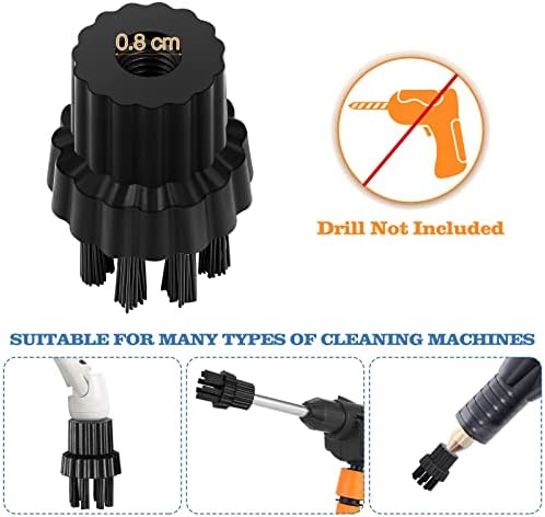 Happyyami 5PCS Brass Wire Brush Nozzles for Steam Cleaner 1