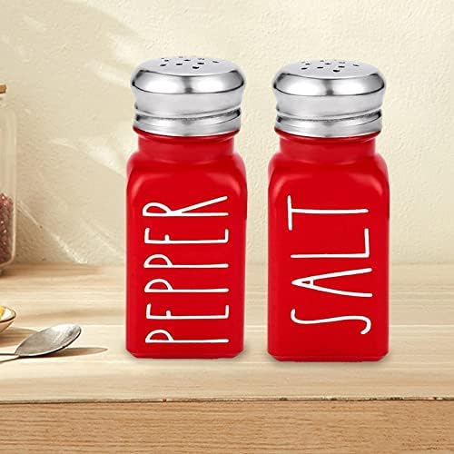 2Pcs Salt and Pepper Shakers with Words Printed