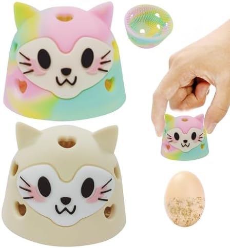 YUEYINGMG Egg Cleaner 2PCS Silicone Egg Brush with Bristles