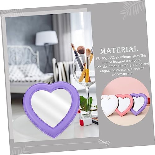 GALPADA Heart Shaped Vanity Mirror 2pcs