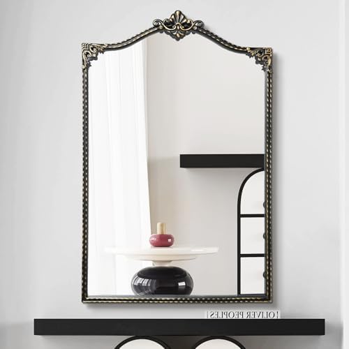 HEBOIX Black Entryway Mirror 24W x 36H