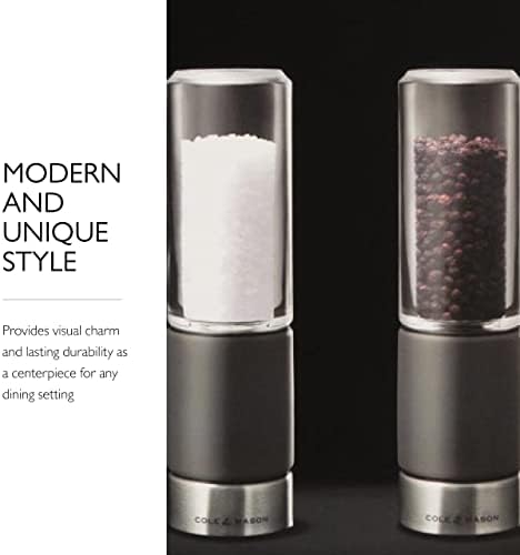 Cole Mason Regent Concrete Salt Pepper Mill Set