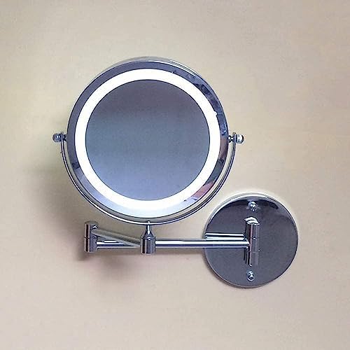 Bleslin Wall-Mounted Makeup Mirror with LED Light