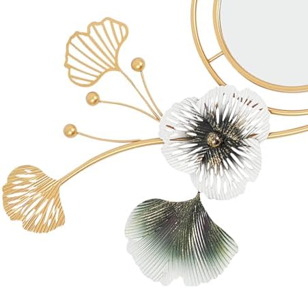 Mignonnememe Gold Ginkgo Leaf Vanity Mirror