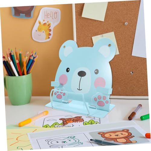Kids Reading Book Stand Cute Animal Metal Holder for Desk 1