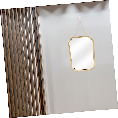 LABRIMP Wall Hanging Iron Mirror for Bedroom Bathroom