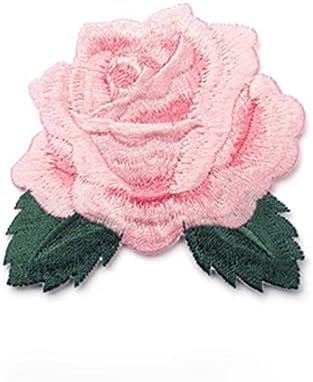 Rose Series Embroidered Applique Patches 60x65mm 1