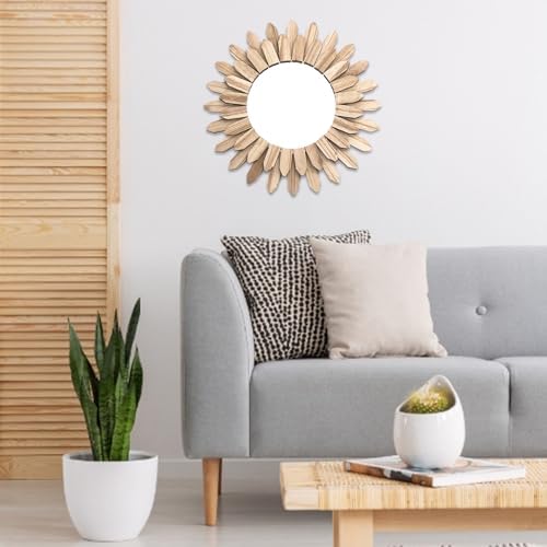 Wooden Wall Mirror 24 X 36 Inch Farmhouse Decor