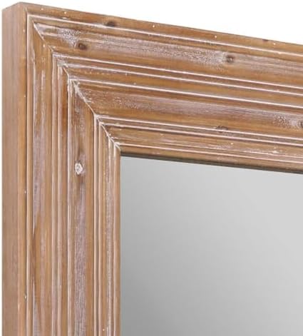 Head West Natural Whitewash Wood Accent Mirror - 30 x 40