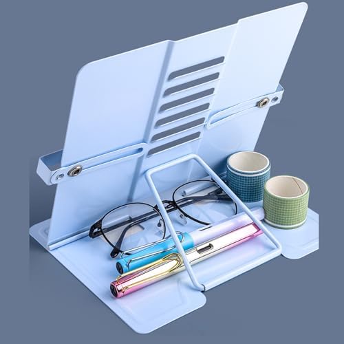 Folding Adjustable Bookstand for Reading and Cooking