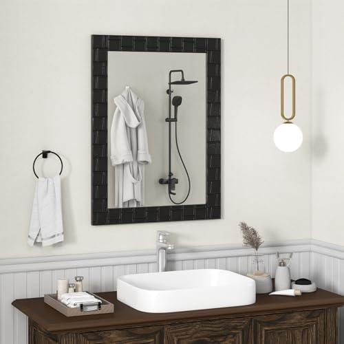 Tangkula Wood Framed Wall Mirror 315x235