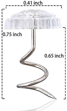 ReNext Fabric Twisty Pins with Clear Heads 100 Pack 1