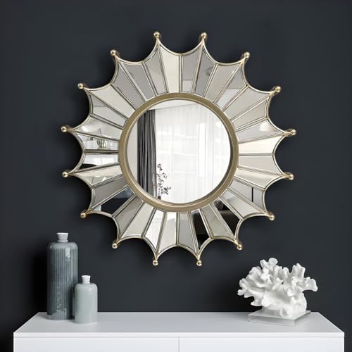 SOYDAN 80cm Round Wall Mirror for Home Decor