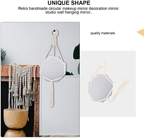 JOEBO Rustic Macrame Mirror Wall Art