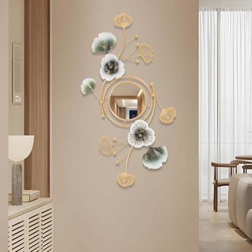Mignonnememe Gold Ginkgo Leaf Vanity Mirror