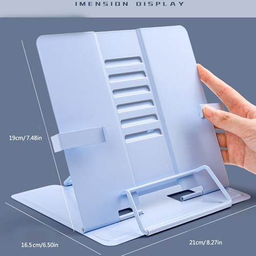 Folding Adjustable Bookstand for Reading and Cooking