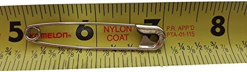 NiftyPlaza Extra Large 2 Safety Pins - 200 Pack Nickel Plated Rust Resistant