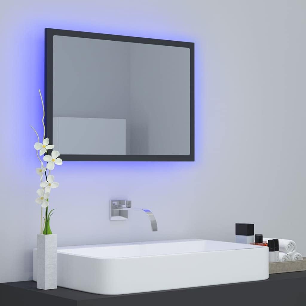 Modern Style LED Gray Bathroom Mirror with Color Change