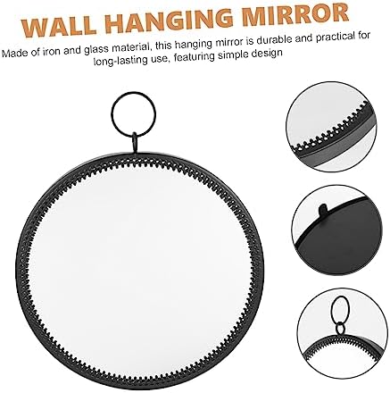 Round Metal Wall Hanging Vanity Mirror