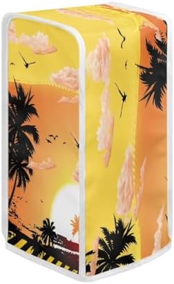 Yuresuaet Beach Sunset Can Opener Cover with Dust Protection Polyester Anti-Fingerprint