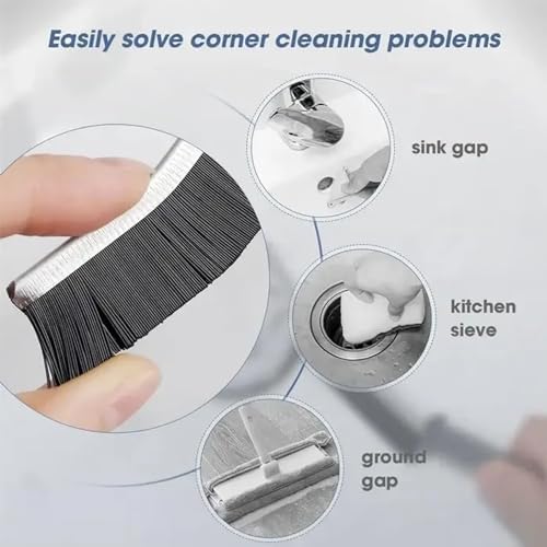 GLIART 3Pcs Hard-Bristled Crevice Cleaning Brush Set