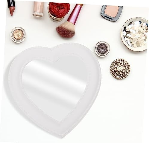 Heart-Shaped Makeup Mirror Wall or Table Mount Decor