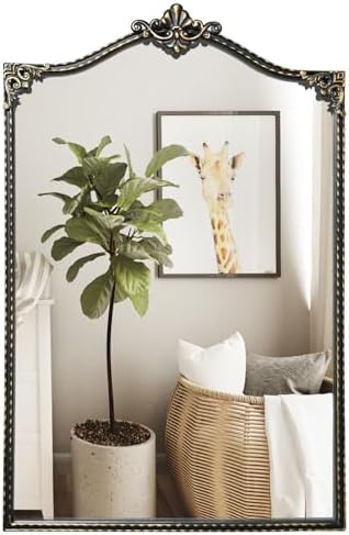 HEBOIX Black Entryway Mirror 24W x 36H