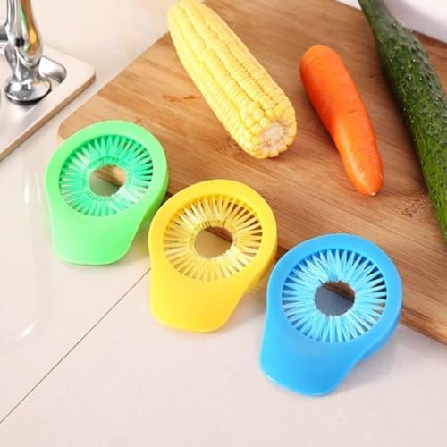 Durable Plastic Corn Cleaning Brush with Bristles