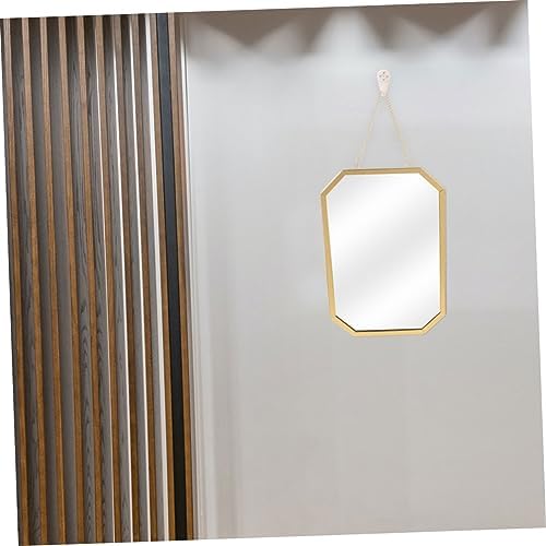 WOONEKY Gold Finish Wall Mounted Vanity Mirror