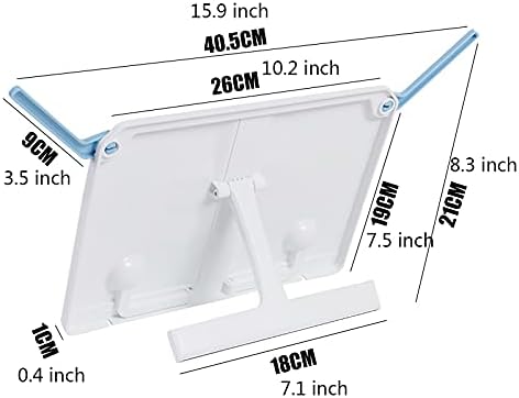 Yuidaaavzz Portable Foldable Book Stand for Desk Reading and Cookbook