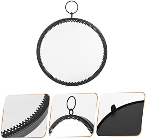 Luxshiny Round Hanging Makeup Mirror with Stylish Frame