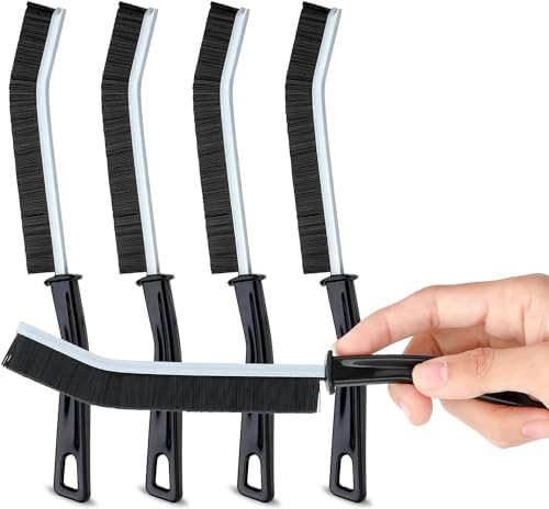 5 Pcs Crevice Cleaning Brush Hard Bristle Black Multifunctional Gap Tool