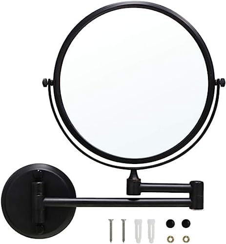 Bleslin Wall-Mounted Brass Mirror with 5X Magnification