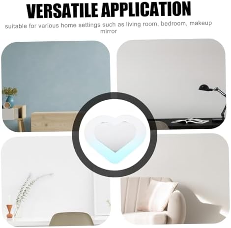 Zerodeko Heart-Shaped Wall Mirror for Decor and Vanity
