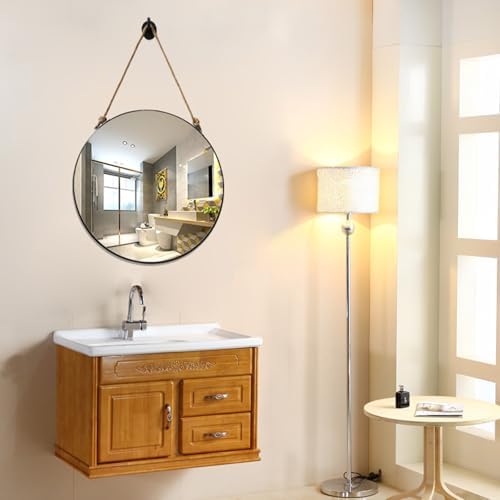 FLIPP 40cm Round Wall Mirror with Metal Frame