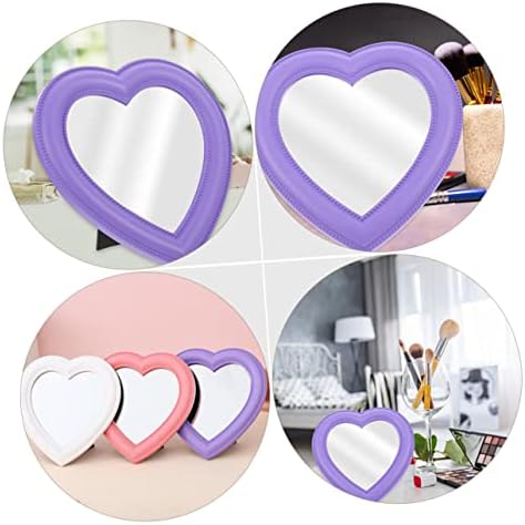 GALPADA Heart Shaped Vanity Mirror 2pcs
