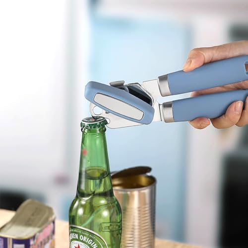 YILY JIANG Manual Can Opener with Ergonomic Handle Blue