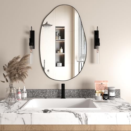 NEUWEABY Irregular Wall Mirror 335x205 Unique Modern Design