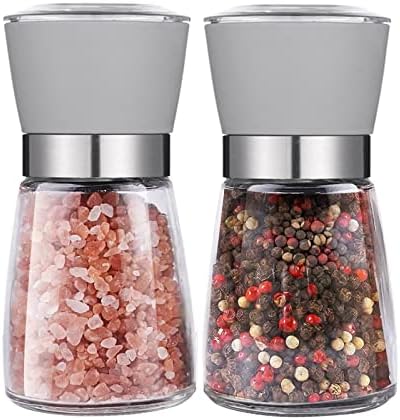 LTLWSH Salt and Pepper Grinder Set with Adjustable Coarseness