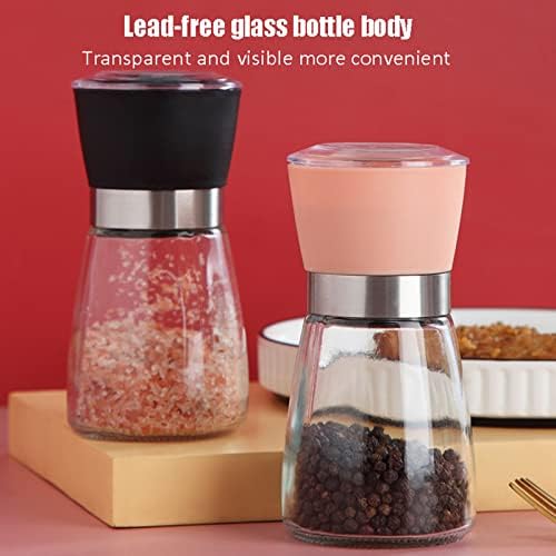LTLWSH Salt and Pepper Grinder Set with Adjustable Coarseness
