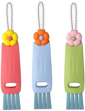 PERZOE 3 in 1 Cup Lid Cleaning Brush Set