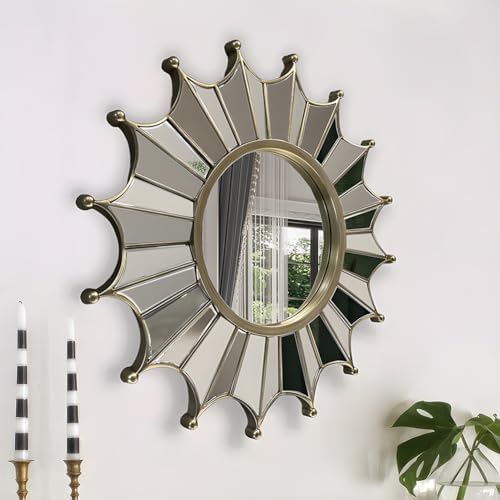 SOYDAN 80cm Round Wall Mirror for Home Decor