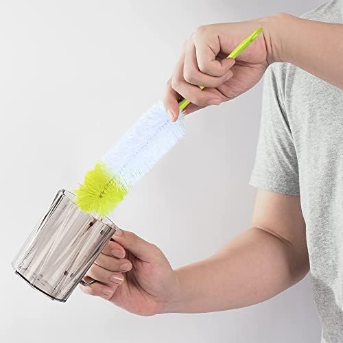 Andalus Brands 5-Piece Long Bottle Brush Set for Bottles Straws Lids