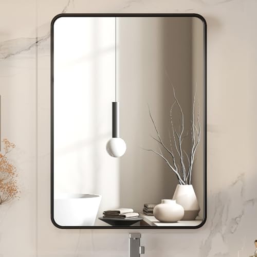 GAOMON 28x40 Inch Bathroom Mirror Metal Frame
